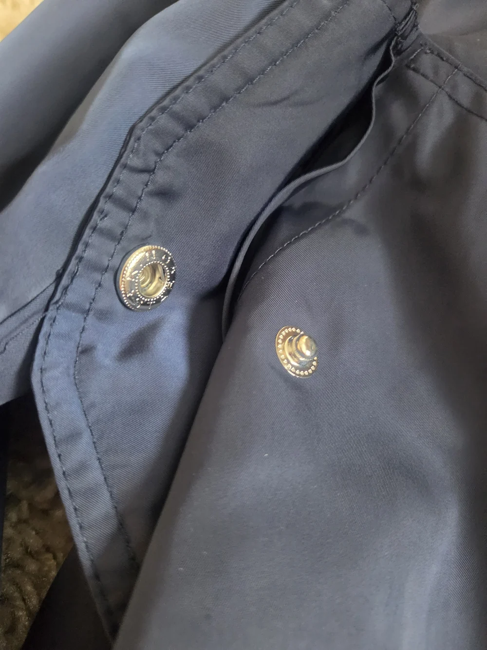 Free People Navy Blue Bomber Jacket